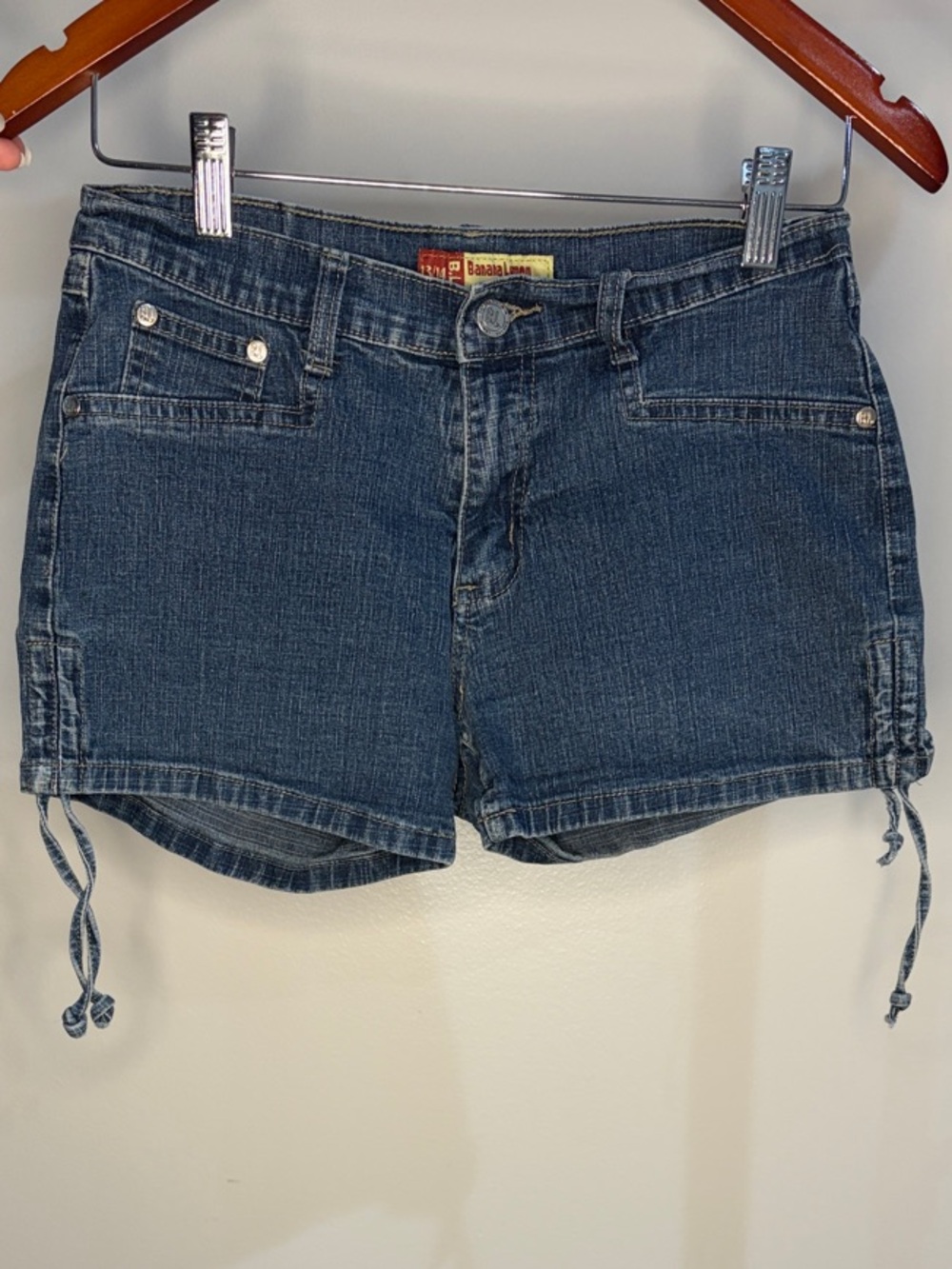 Banana Republic Blue Denim Drawstring Jean Shorts